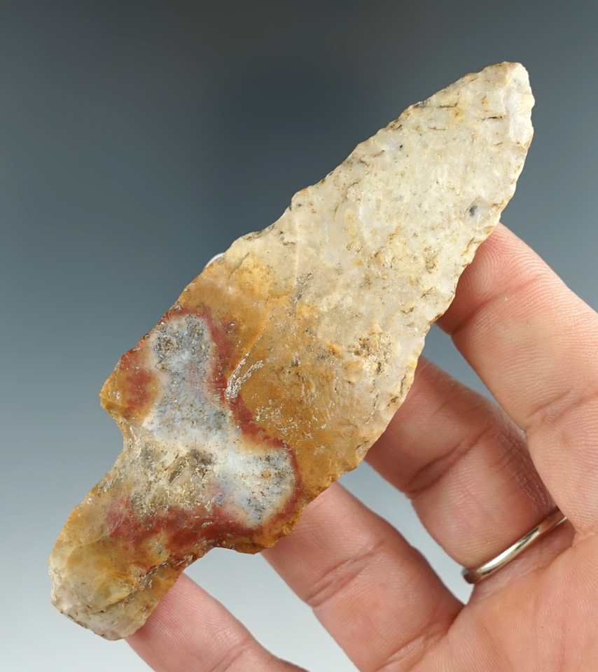 3 7/8" Boyles Chert Adena found in Kentucky.