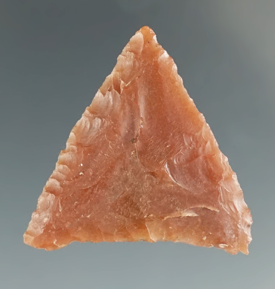 1 5/16" Plateau Pentagonal Knife that is nicely flaked from attractive material - Columbia River.