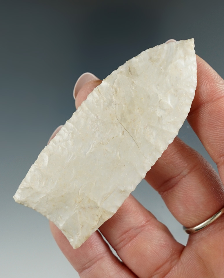 3" beautifully flaked Holland - Lewis Co., Missouri. Comes with Rogers, Perino and Motley COAs.