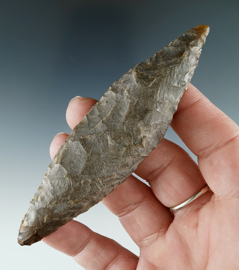 4 1/8" Western Four Bevel Knife found near the Columbia River, Roosevelt, Washington.