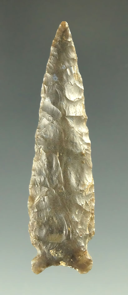 1 11/16" Sidenotch arrowhead found in Oregon that is nicely flaked on both sides.