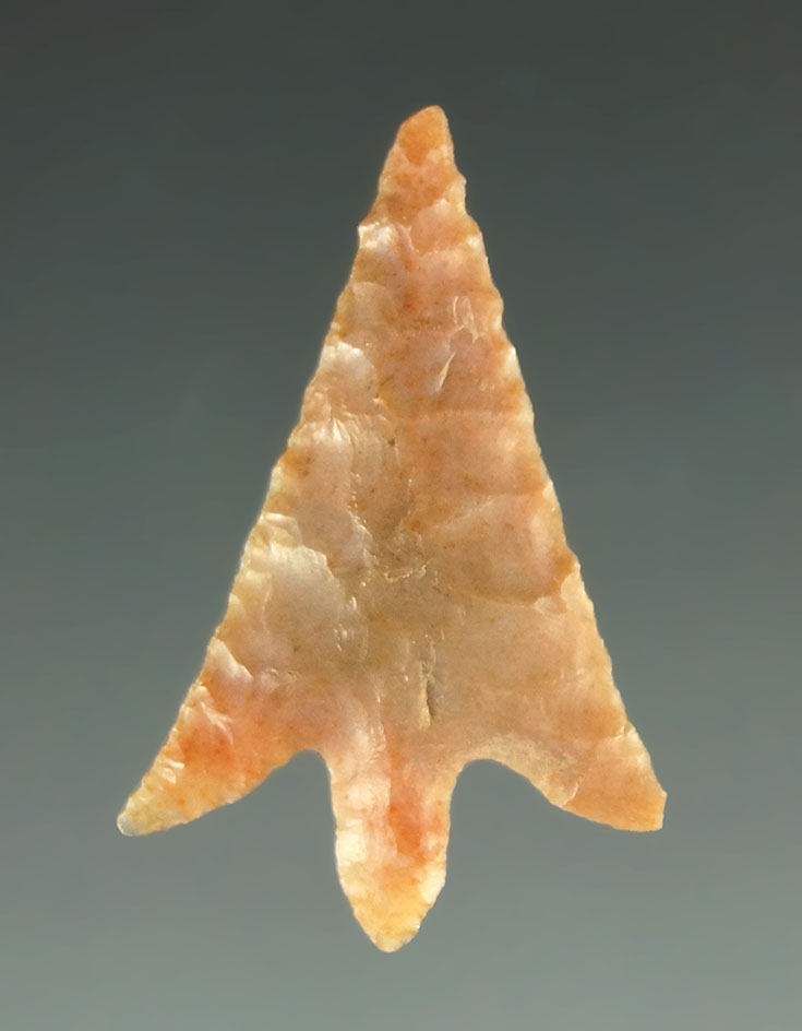 1" Columbia River Gempoint - flaked well on both sides and very nicely styled in perfect condition.