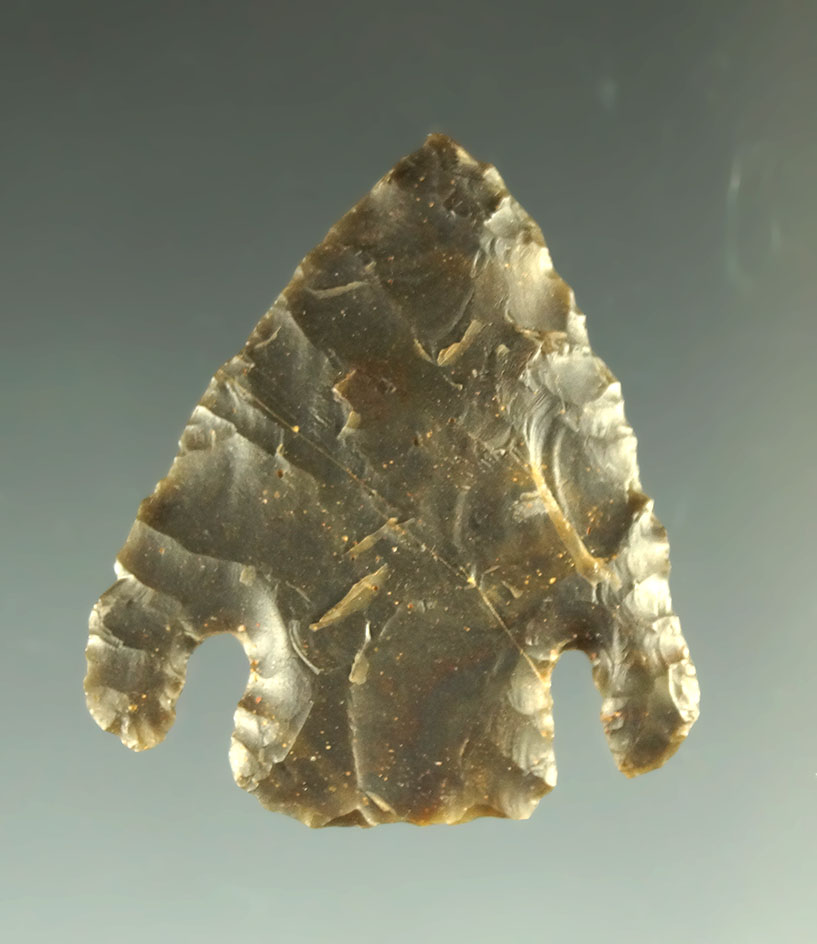 Ex. Museum! 1 1/16" Shumla point found in Texas that is nicely styled and well patinated.