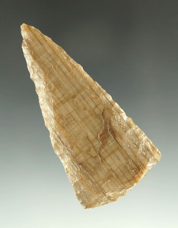2 1/2" Triangular Knife made from petrified wood found near the Columbia River.