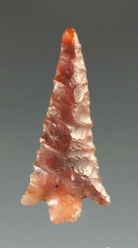 1 1/16" Columbia Plateau made from semi translucent red and pink agate - Columbia River.