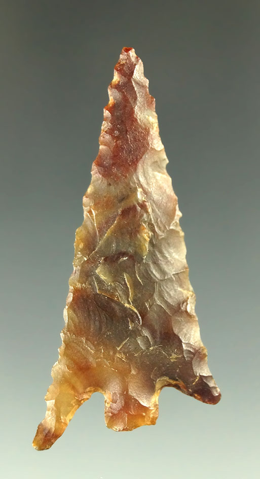 1 15/16" Columbia Plateau - beautiful multicolored semi translucent agate - Columbia River.