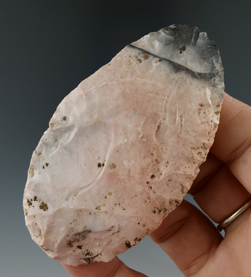 3 1/4" nicely colored material on this Cache blade found in Illinois.