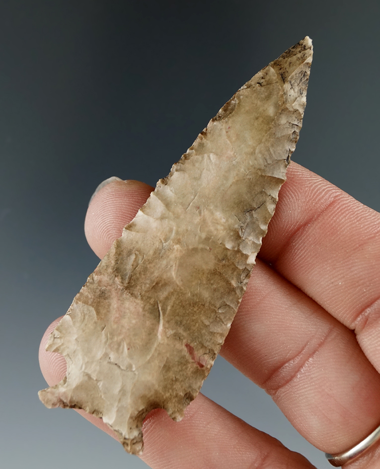 2 13/16" Cornernotch point found in Kentucky.