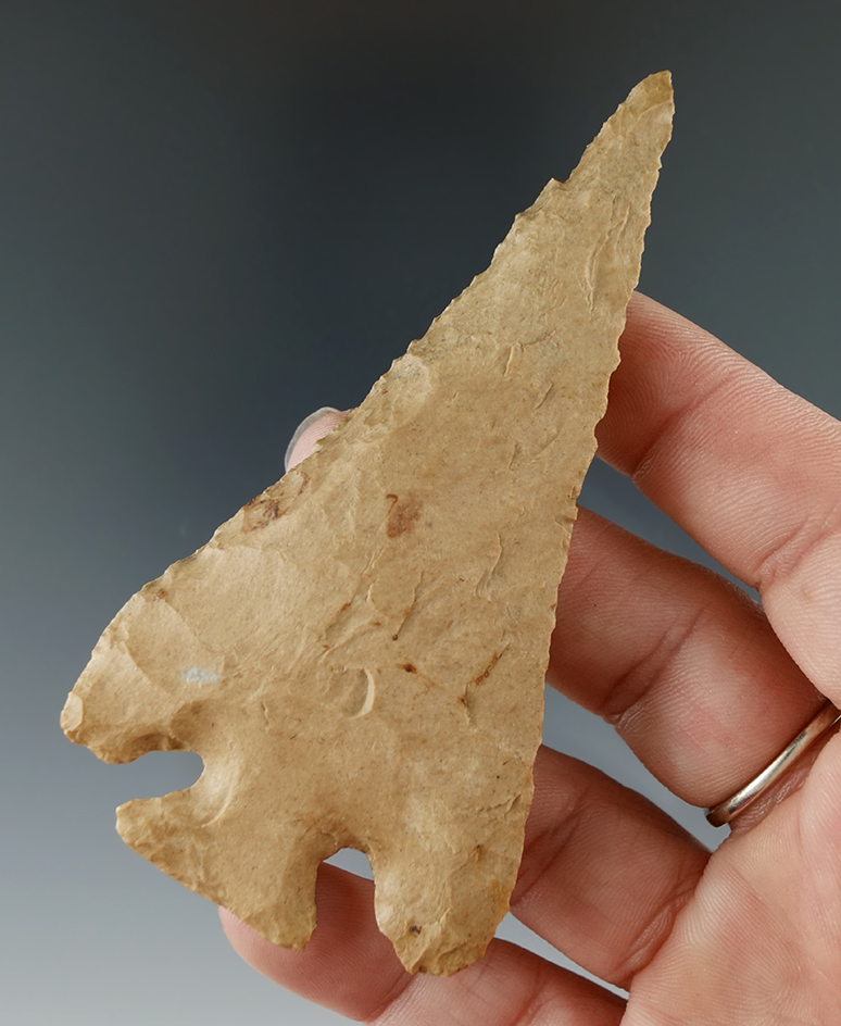 3 11/16" Yellow Jasper Lost Lake found in Henry Co., Tennessee. Comes with a Perino COA.