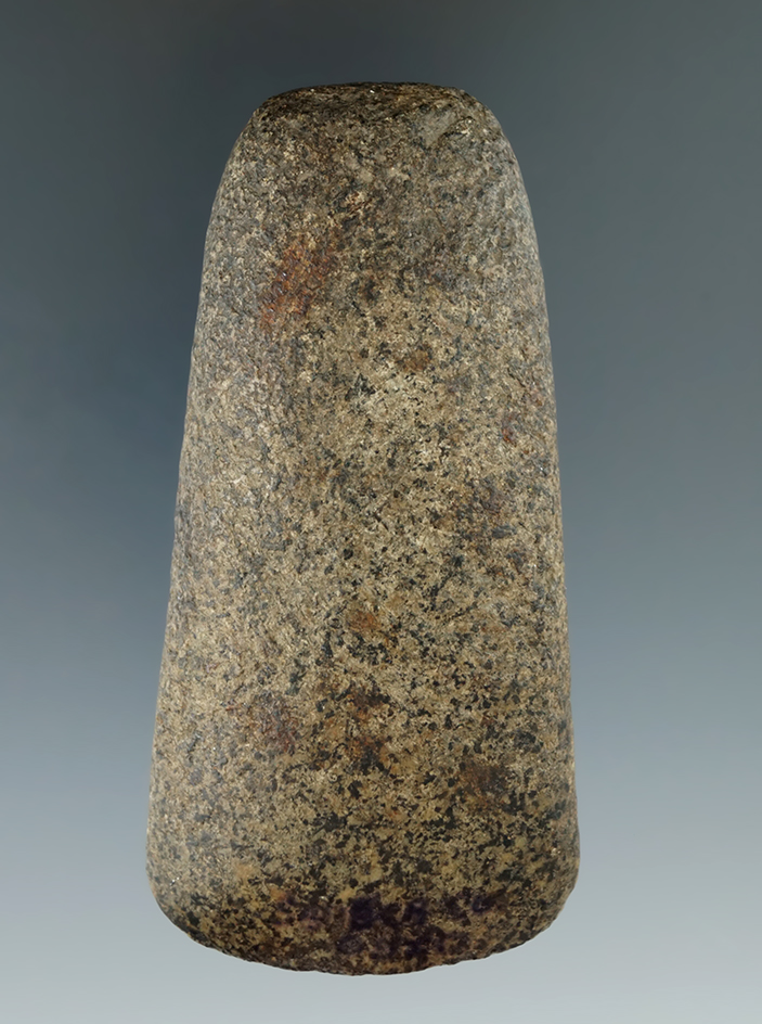 Classic style 3 13/16" nicely scooped hardstone Adze found in Seneca County Ohio.