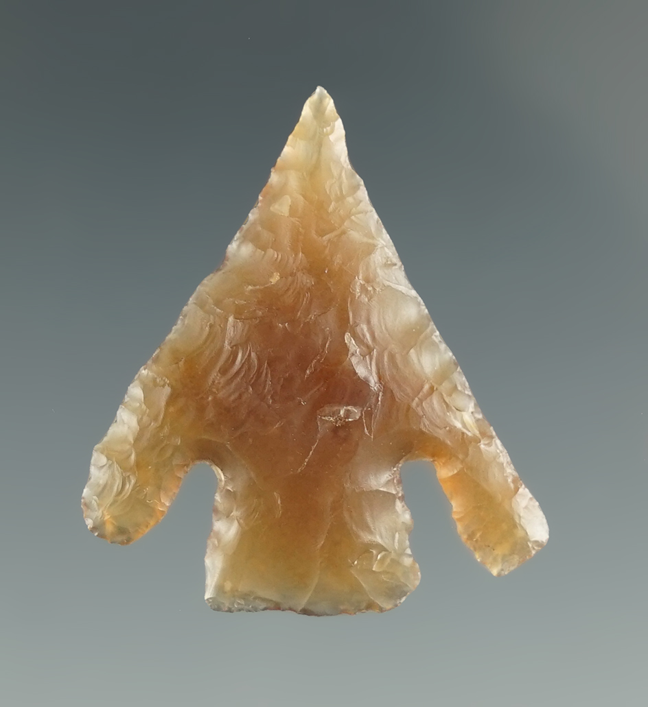 1 1/16" Quilomene Bar made from translucent caramel Agate. Found near the Columbia River, OR.