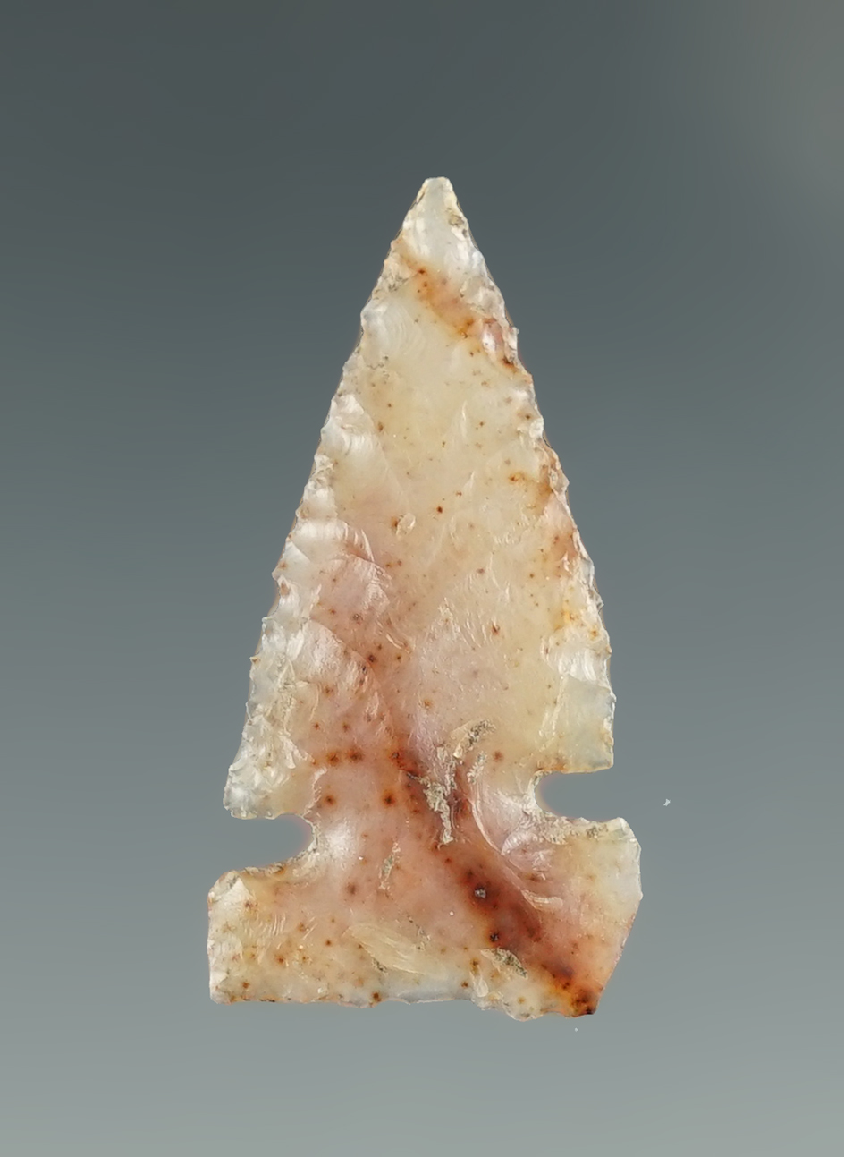 1 1/16" Desert Sidenotch made from translucent brown and clear Agate. Columbia River, OR.