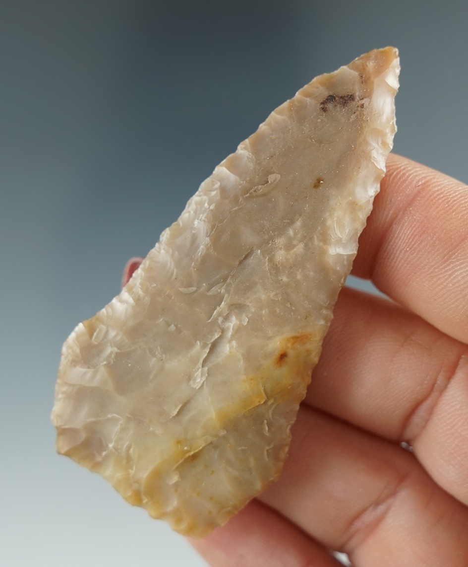2 5/8" Plateau Pentagonal Knife made from tan Agate. Found near the Columbia River, OR.
