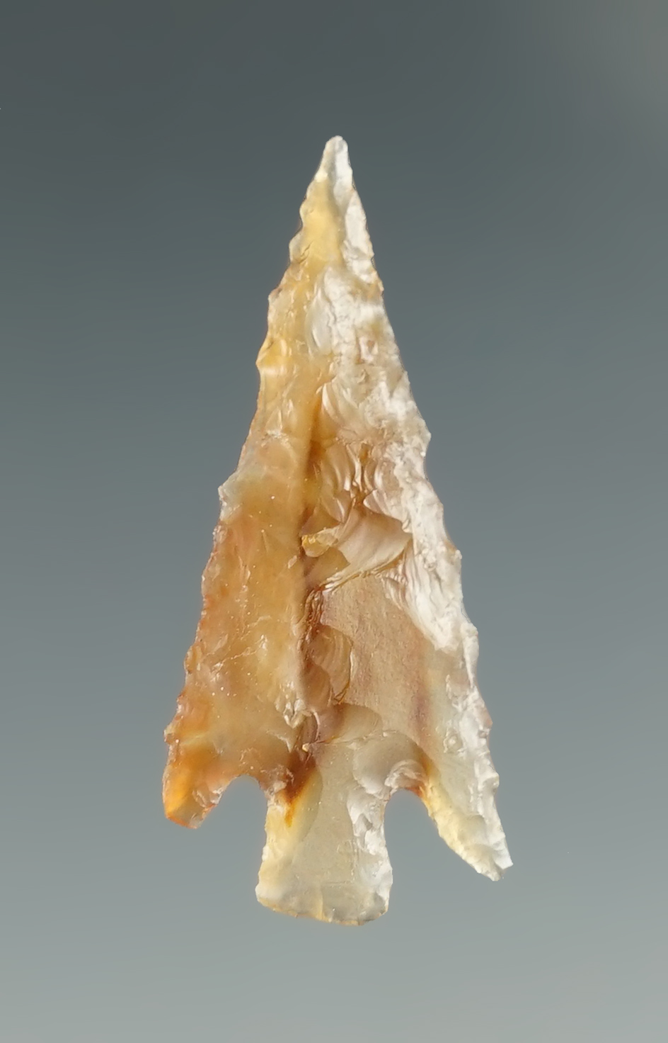 1 1/16" Columbia Plateau made from translucent brown and clear Agate.  Columbia River, OR.