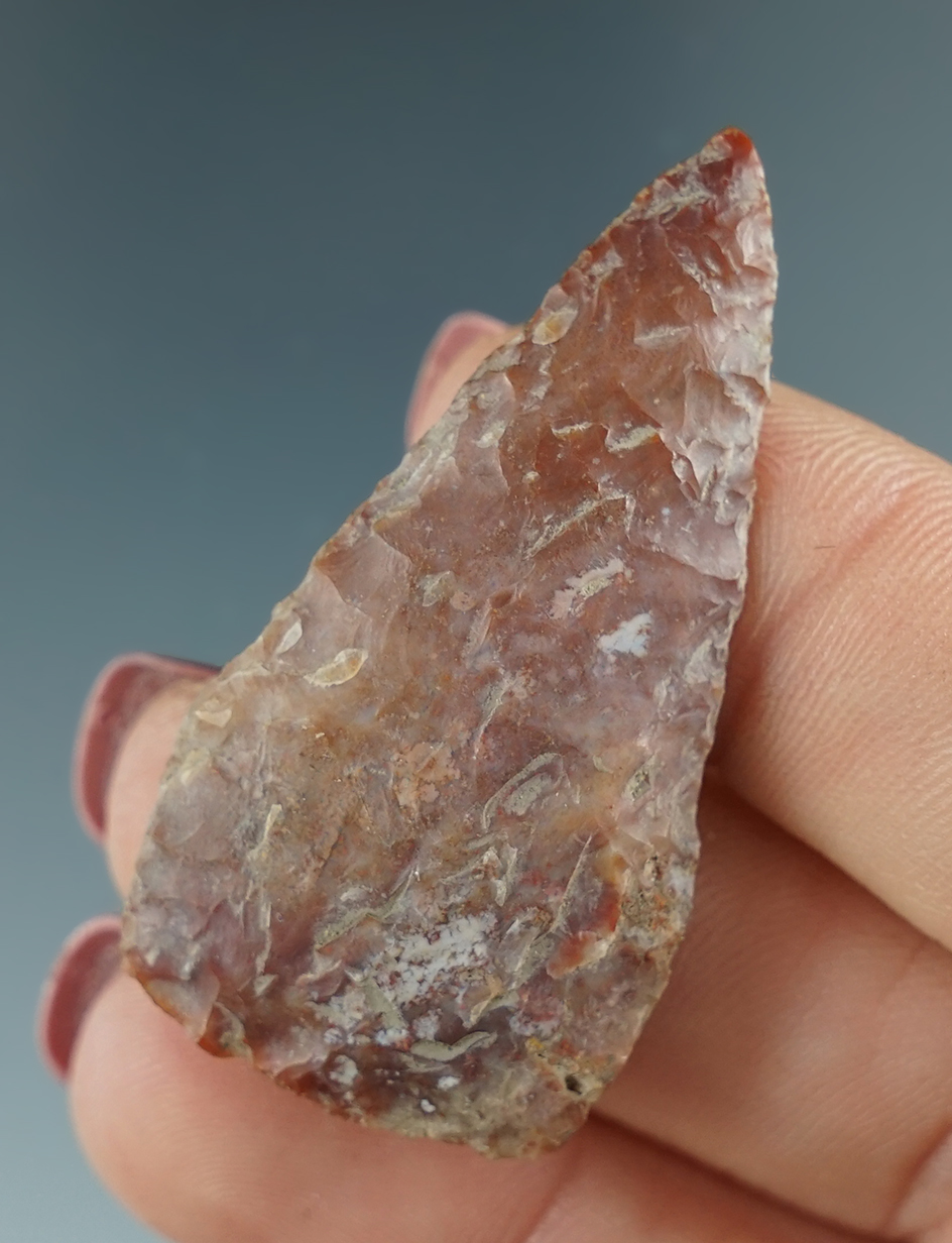 1 3/4" Columbia River Knife made from brown Jasper. Found near the Columbia River, OR.