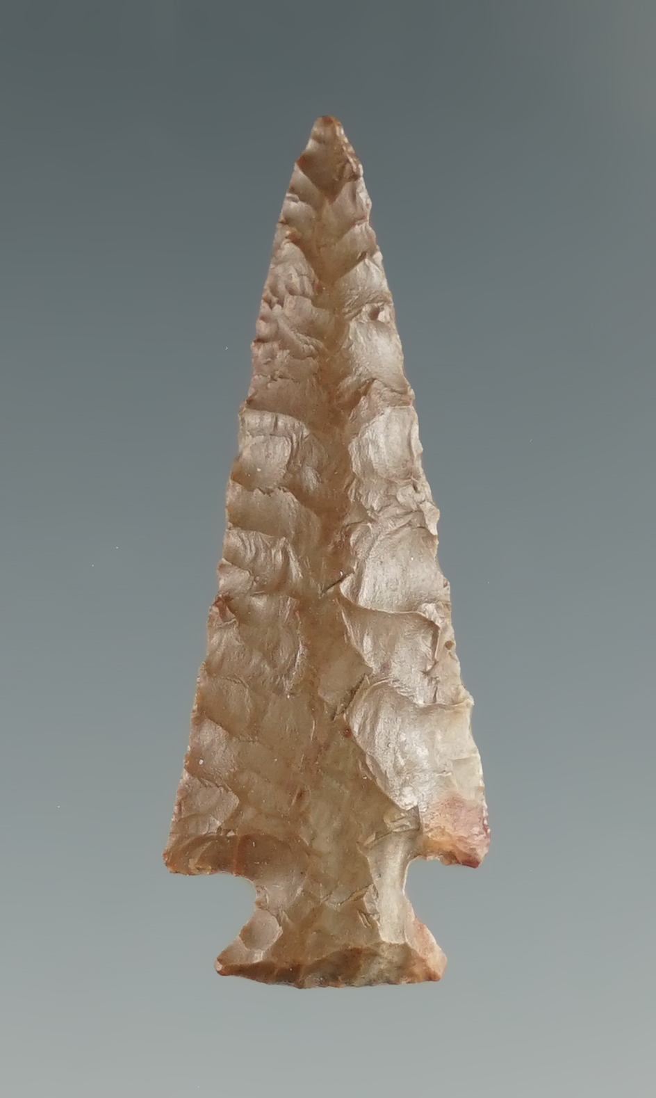 1 5/16" Diagonal Notch made from brown Jasper. Found near the Columbia River, OR.