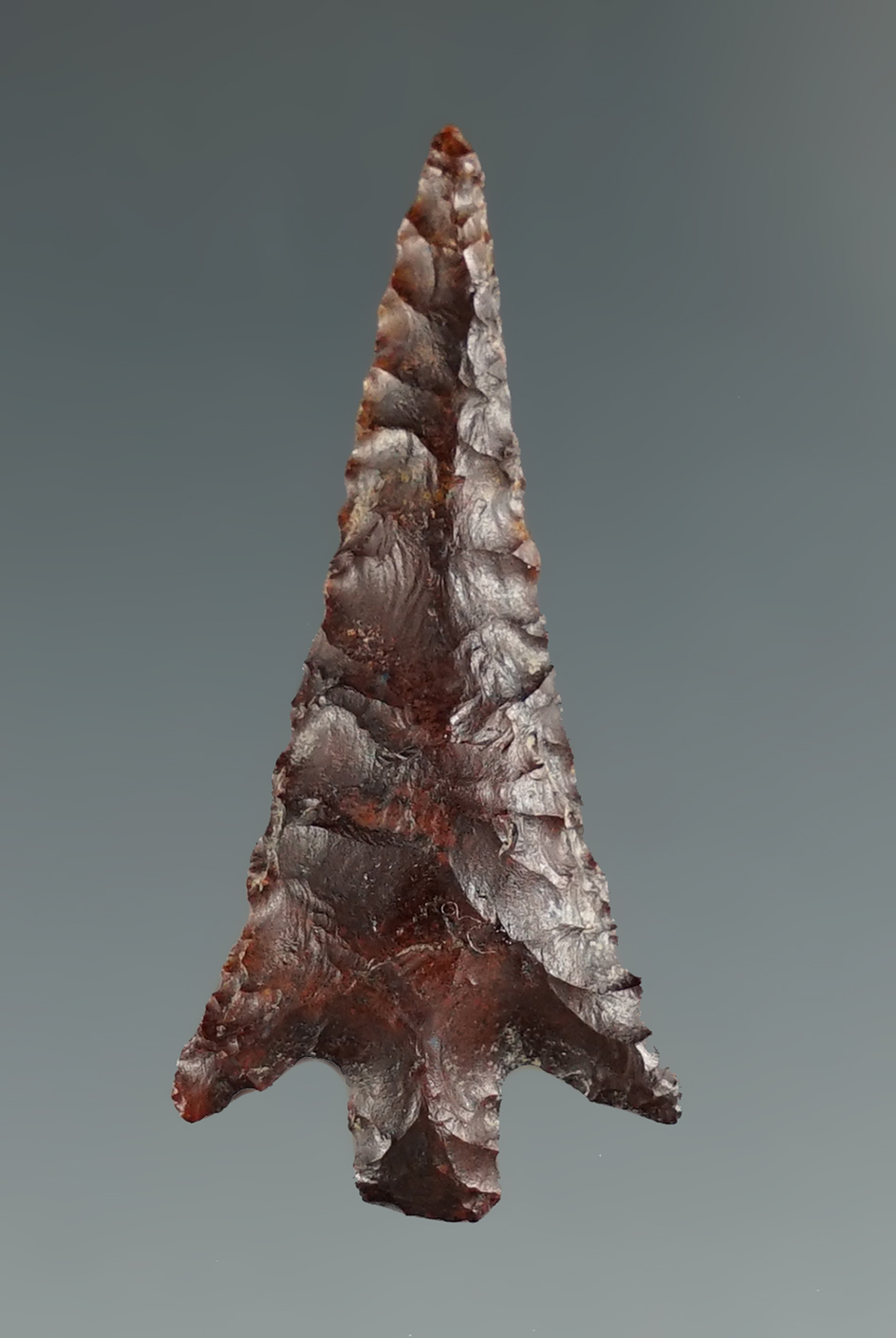 1 5/16" Wallula Gap made from brown Jasper. Found near the Columbia River, OR. Pictured!