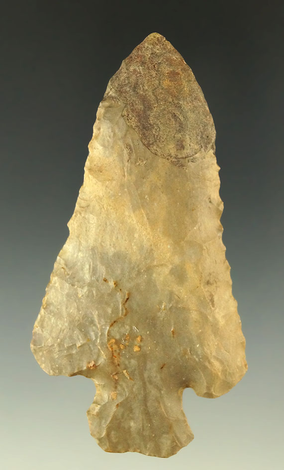 3 3/8" Stemmed Knife found in Lyon County Kentucky with a restored tip.