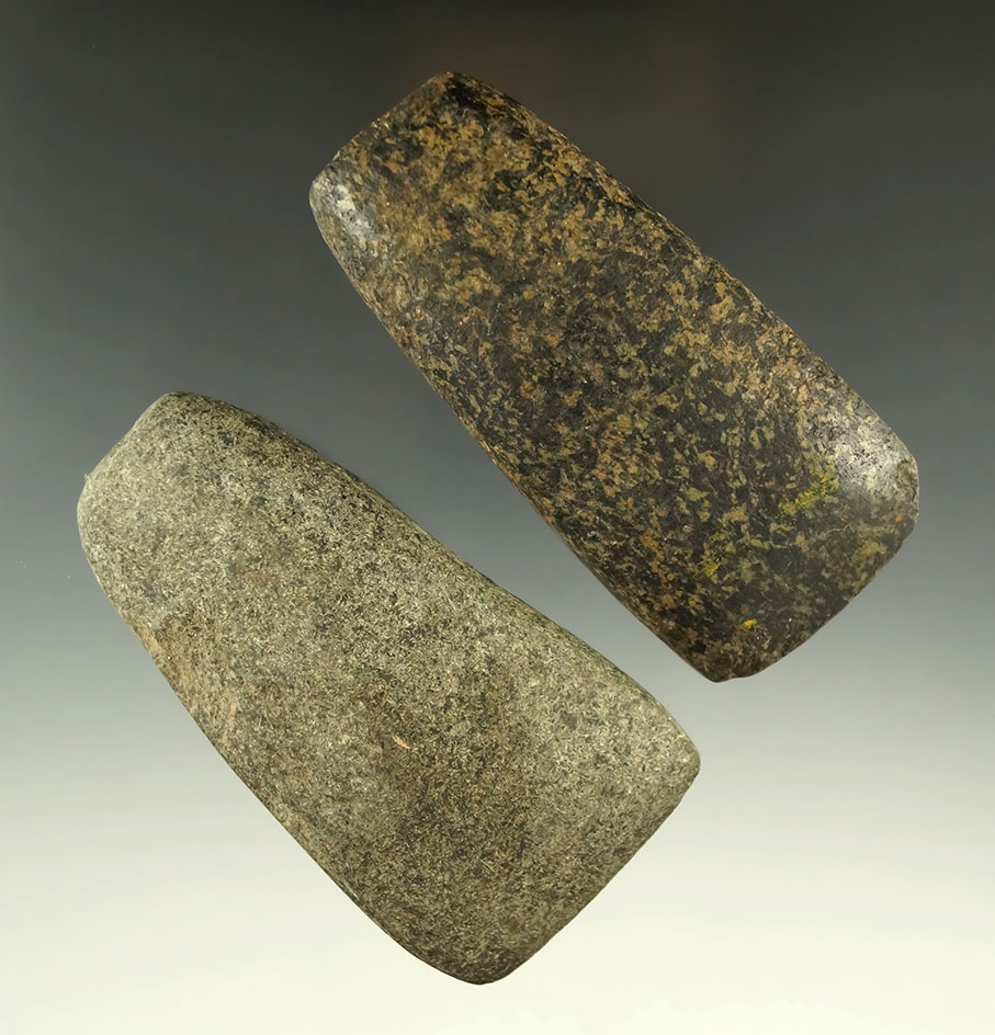 Pair of Midwestern Stone Celts in good condition, largest is 3 1/2".