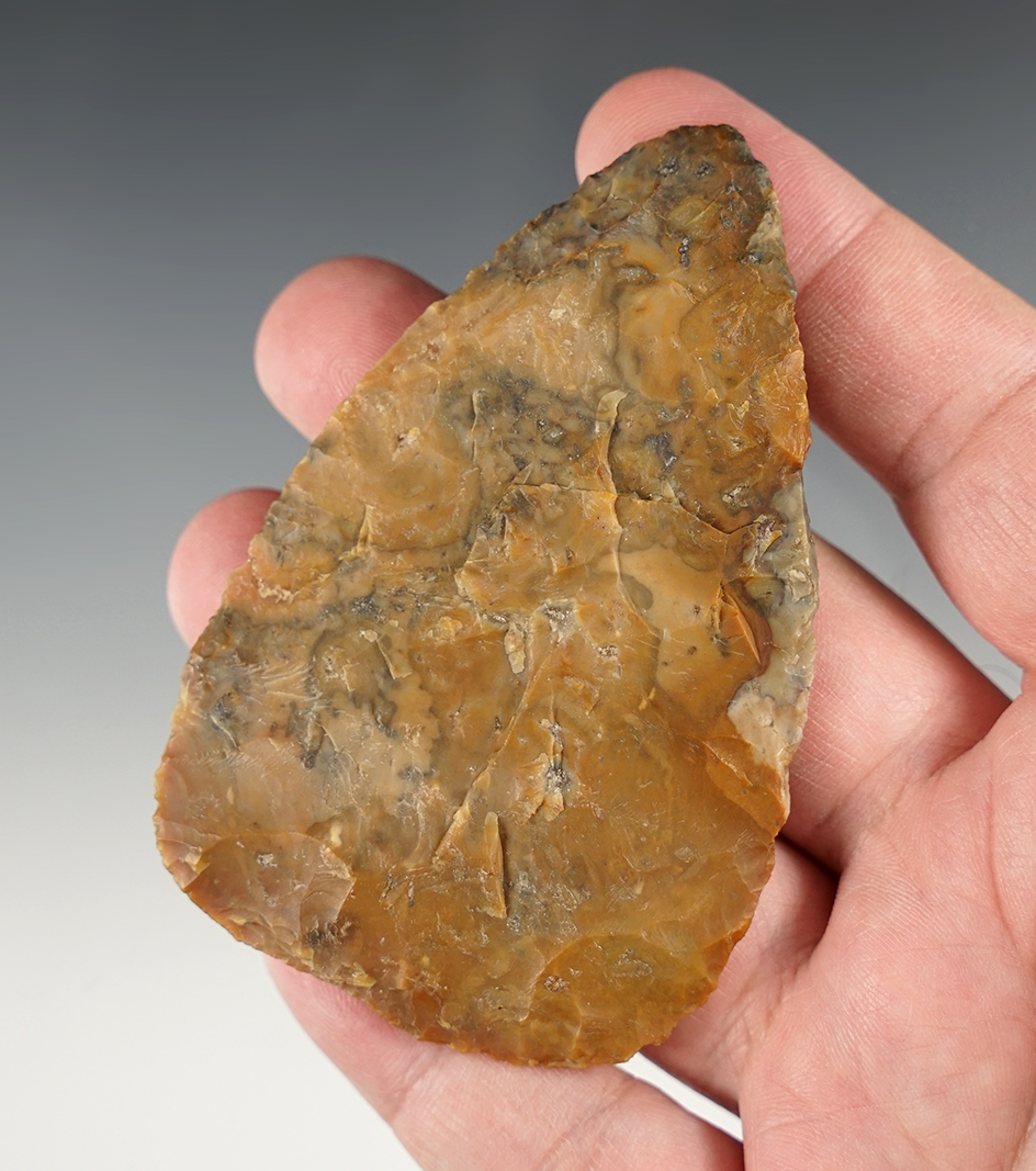 Amazing color on this 3 1/2" Ohio Flint Ridge Blade.