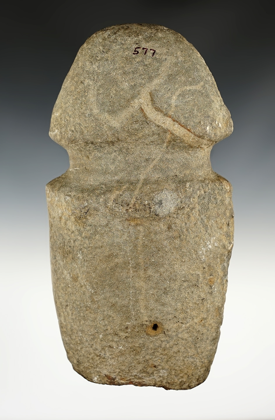 Large 7 1/4" Full Groove Axe found in the Eastern U.S. Comes with a Bennett COA.