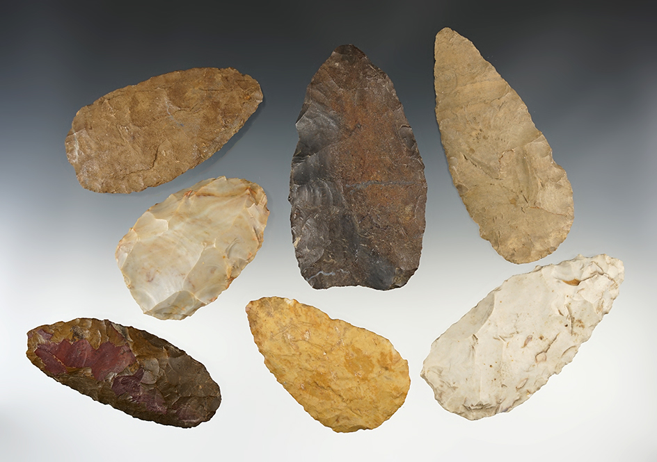 Set of 7 Midwest Blades in good condition. The largest is 4 1/8".