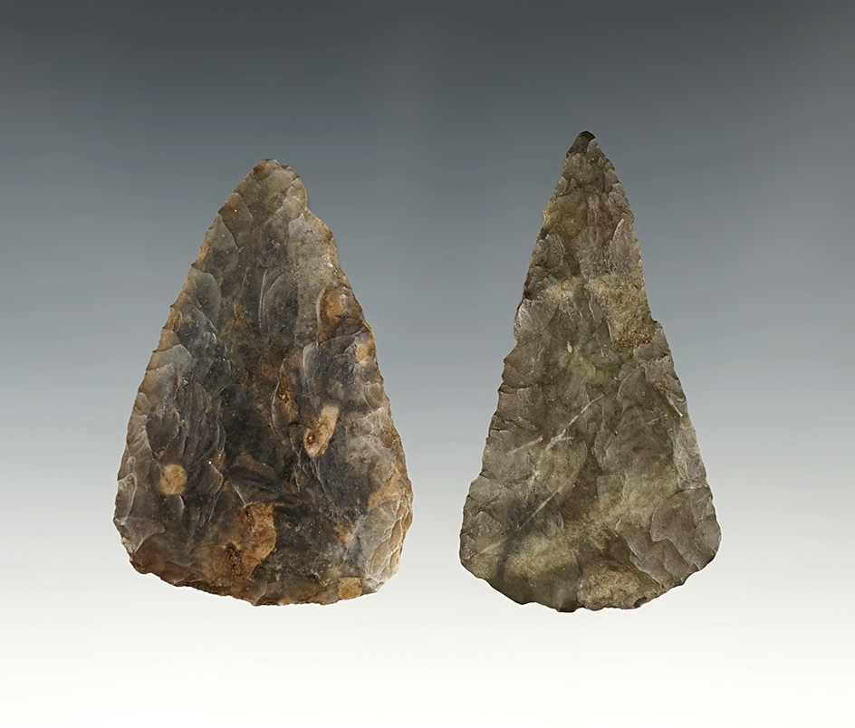 Pair of nicely made Northeastern Blades in great condition. The largest is 2 1/2".