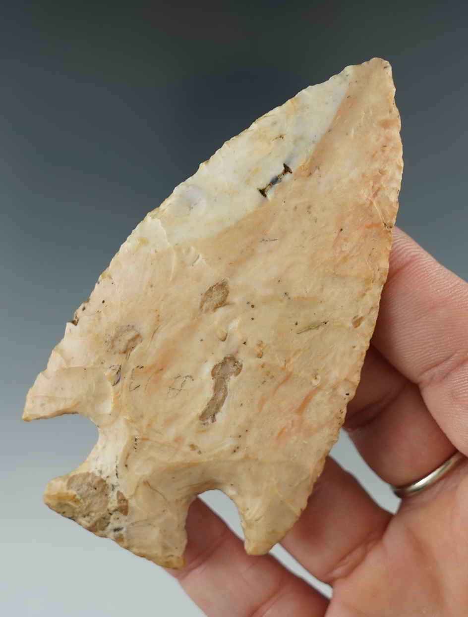 3 5/8" Snyders Hopewell made from attractive material found in Missouri.