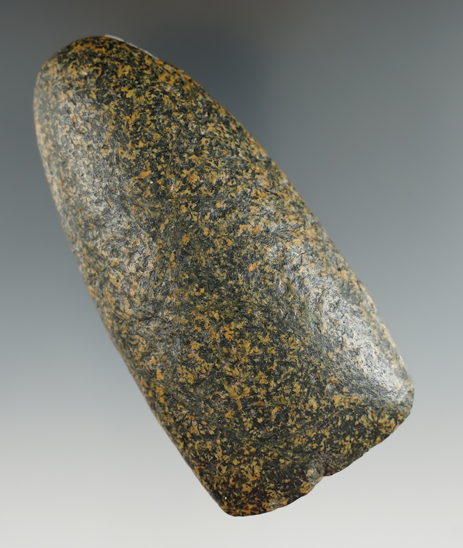 Heavily patinated 3 13/16" Hardstone Adze found in Darke Co., Ohio.