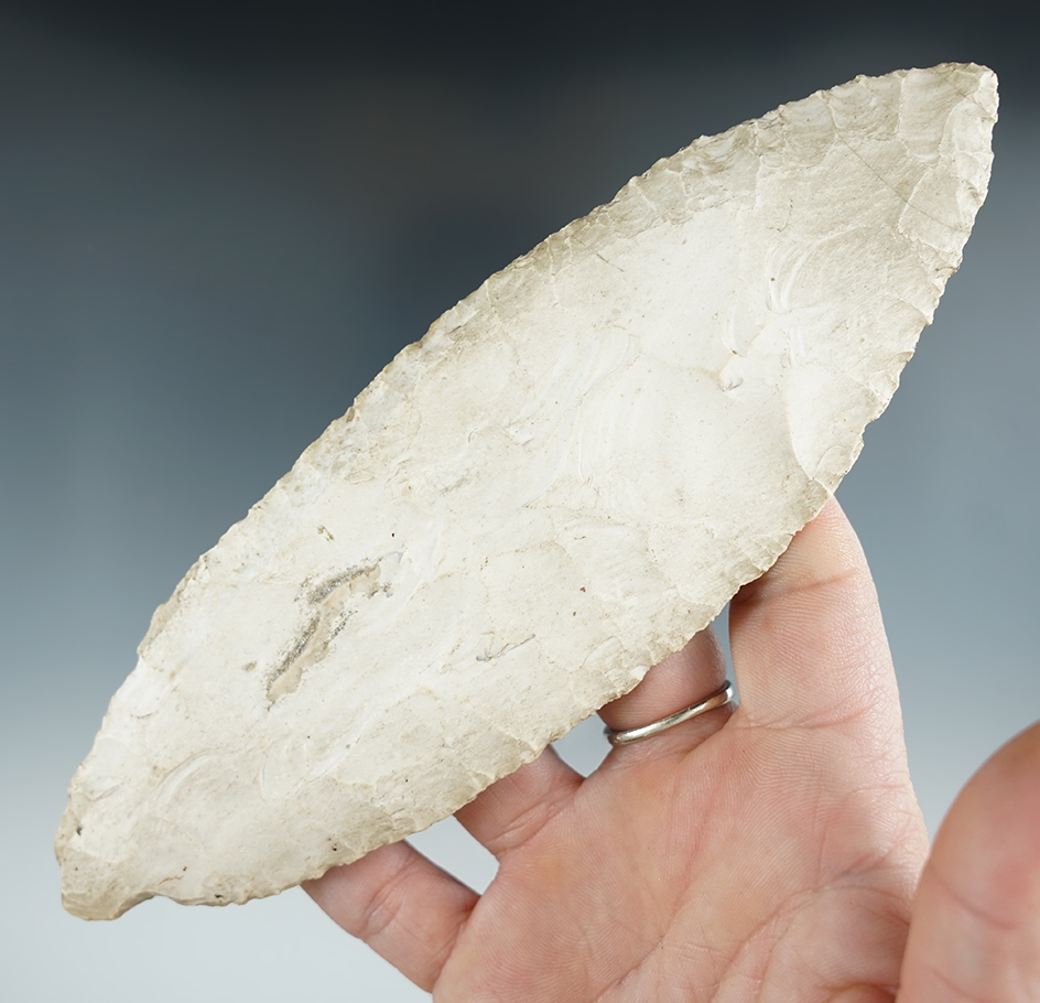 Large 6 13/16" bi-Pointed Knife found in Pike Co., Illinois.