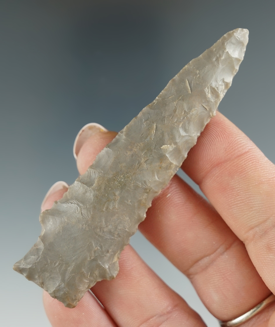 3 1/16" Stemmed Knife found in Livingston Co., Tennessee.