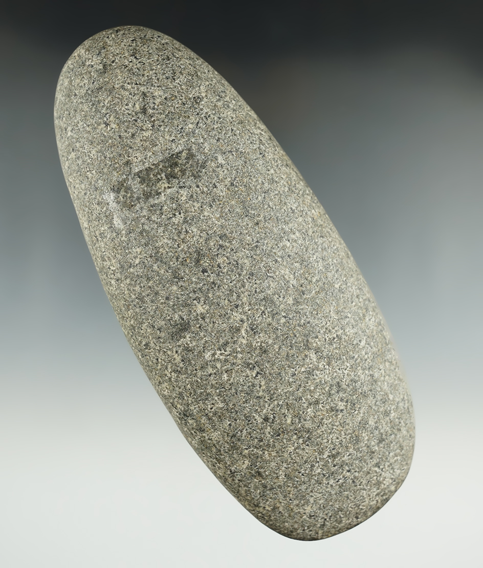 6 1/4" Celt that was nearly complete but the bit had not been totally refined. Found in Ohio.