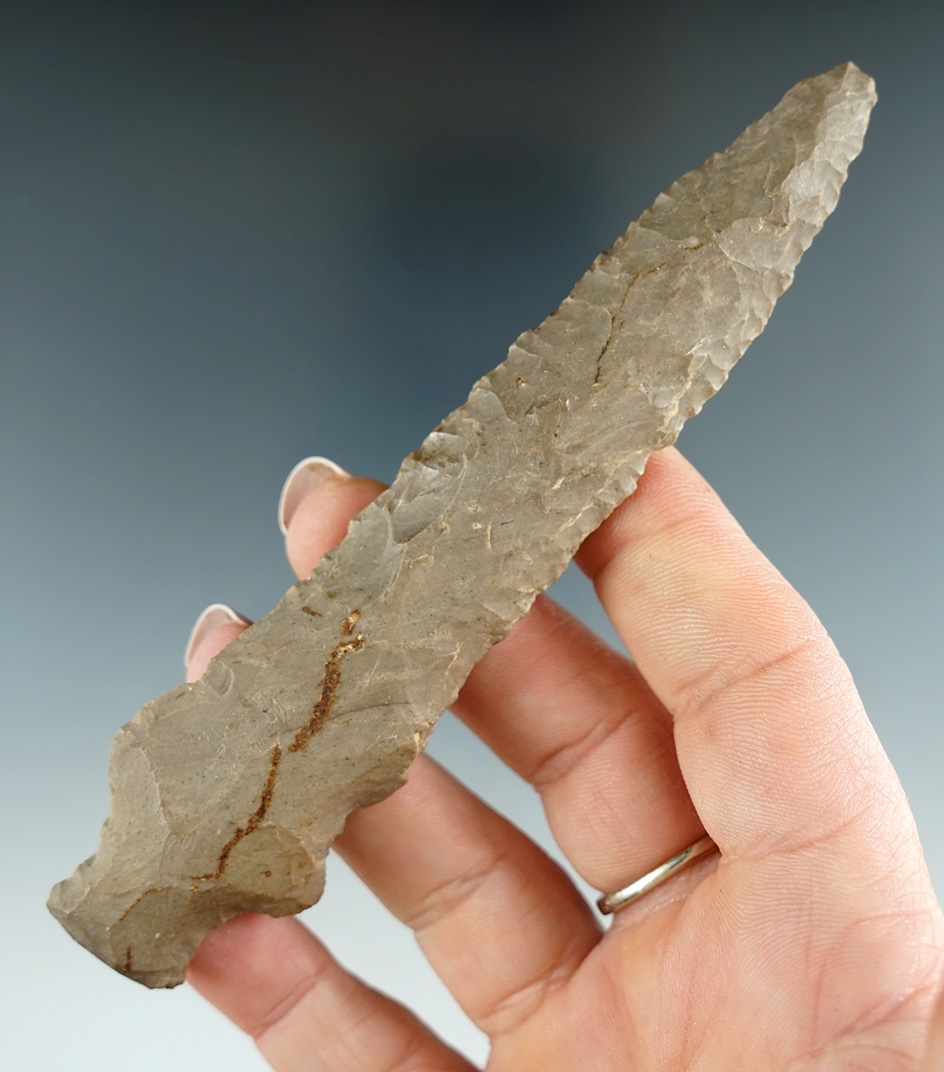 4 15/16" stemmed Knife found in Livingston Co., Tennessee.