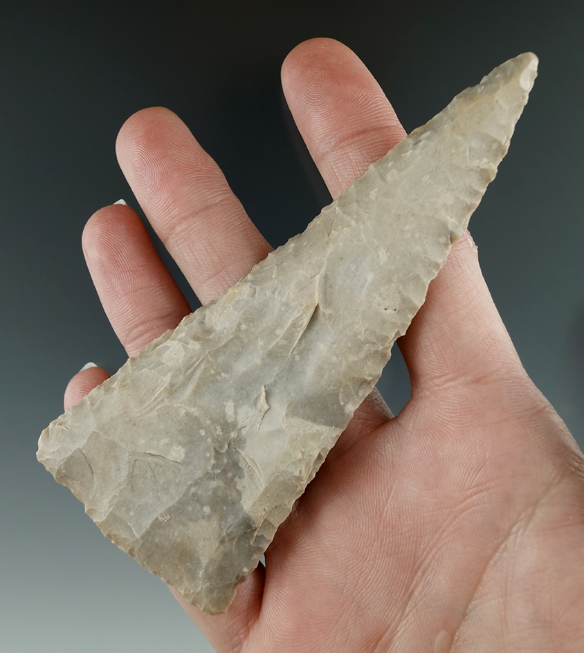 4 1/2" Friday Knife found in Texas made from Edwards Plateau Chert. Davis G-10 COA.