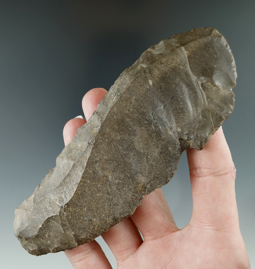 5 5/16" Large Paleo Uniface Flake Knife found by J. Oddo in the 1960s in Allen Co., Kentucky.