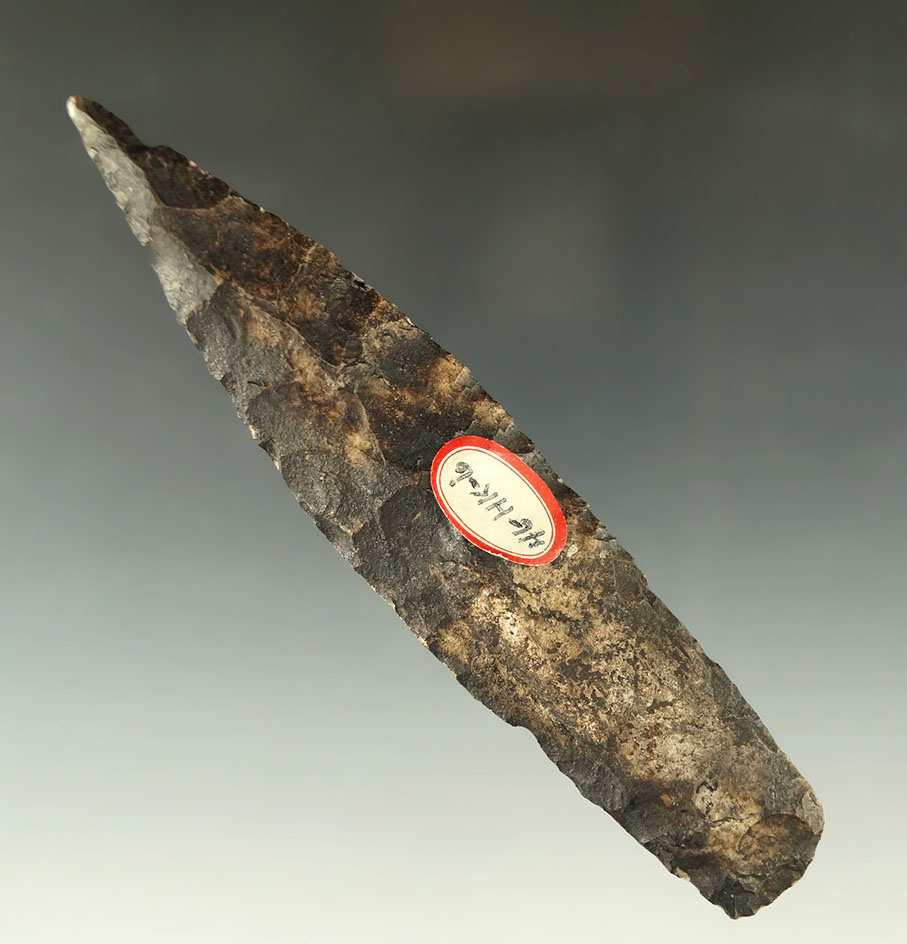 Very large heavily River stained 5 1/2" Sedalia found in the Missouri area.