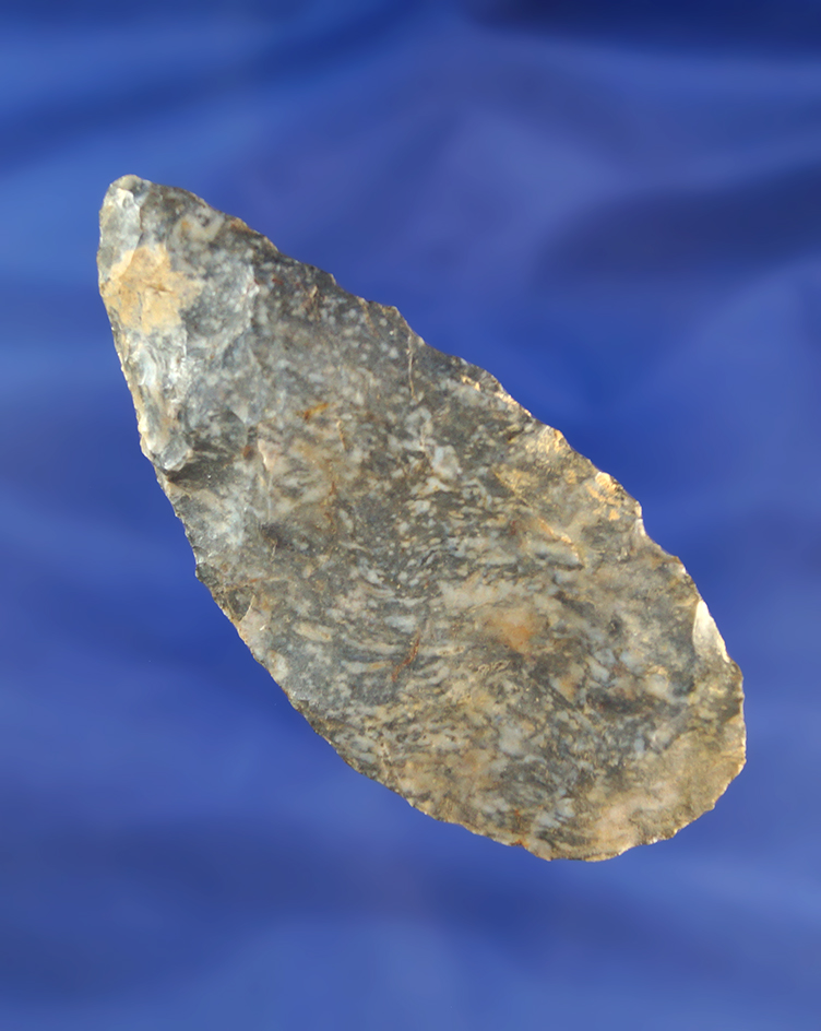 3 1/8" Upper Mercer Flint Archaic Blade found in Ohio.