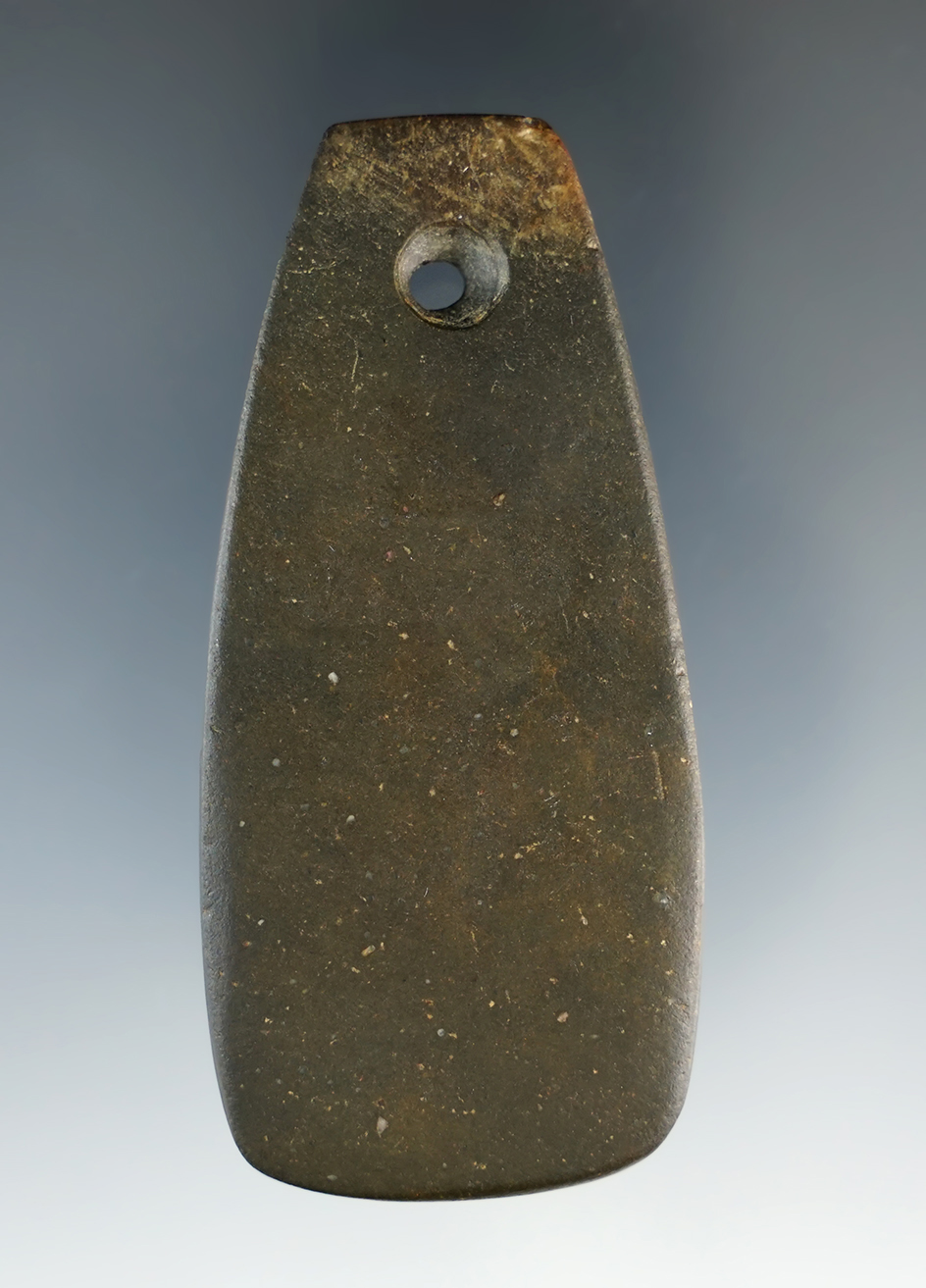 2 7/8" Intrusive Mound Trapezoidal Pendant - Cuyahoga Co., Ohio. Pictured!
