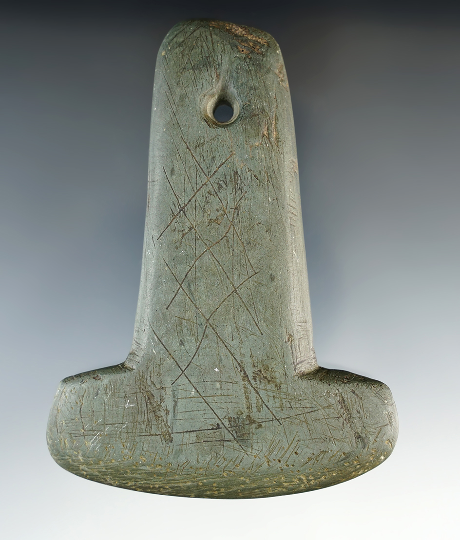 4 1/2" Anchor Pendant made from Slate. Found in Mt. Victory, Ohio. Bennett COA.