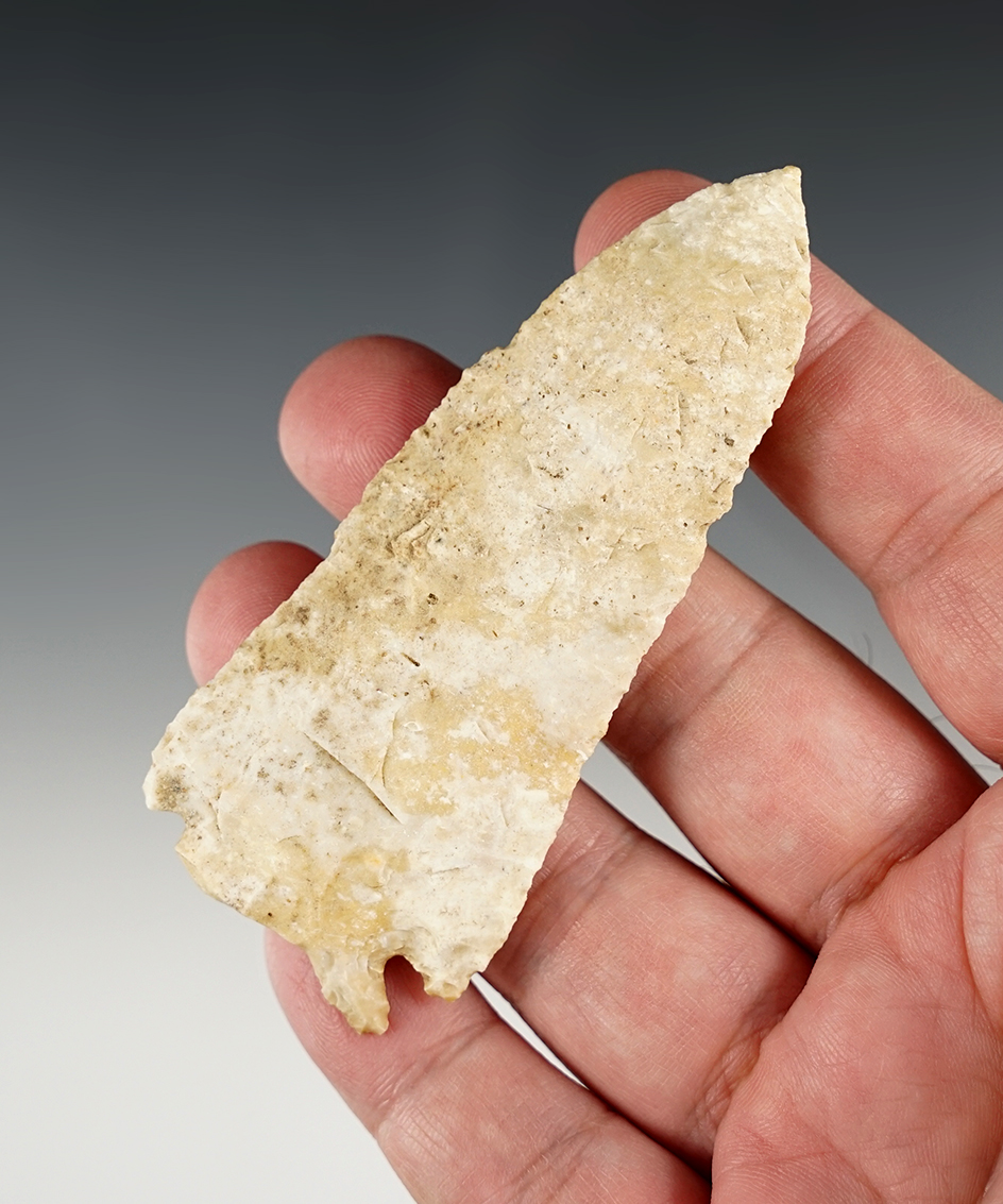 3 5/8" Decatur Fractured Base found in Macoupin Co., Illinois.