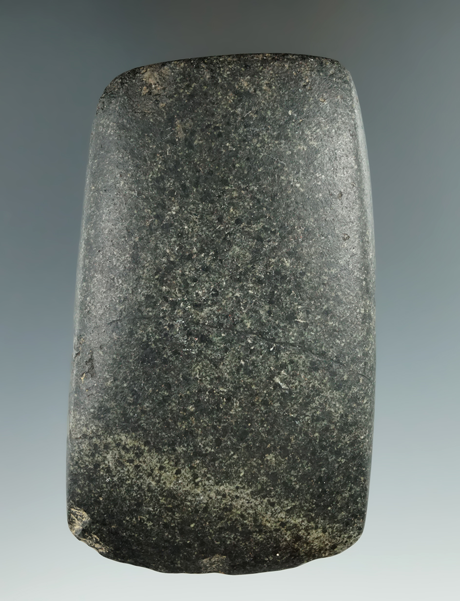 4 1/2" Highly polished Hopewell Square sided Celt found in Licking Co.,  Ohio near Jacksontown .