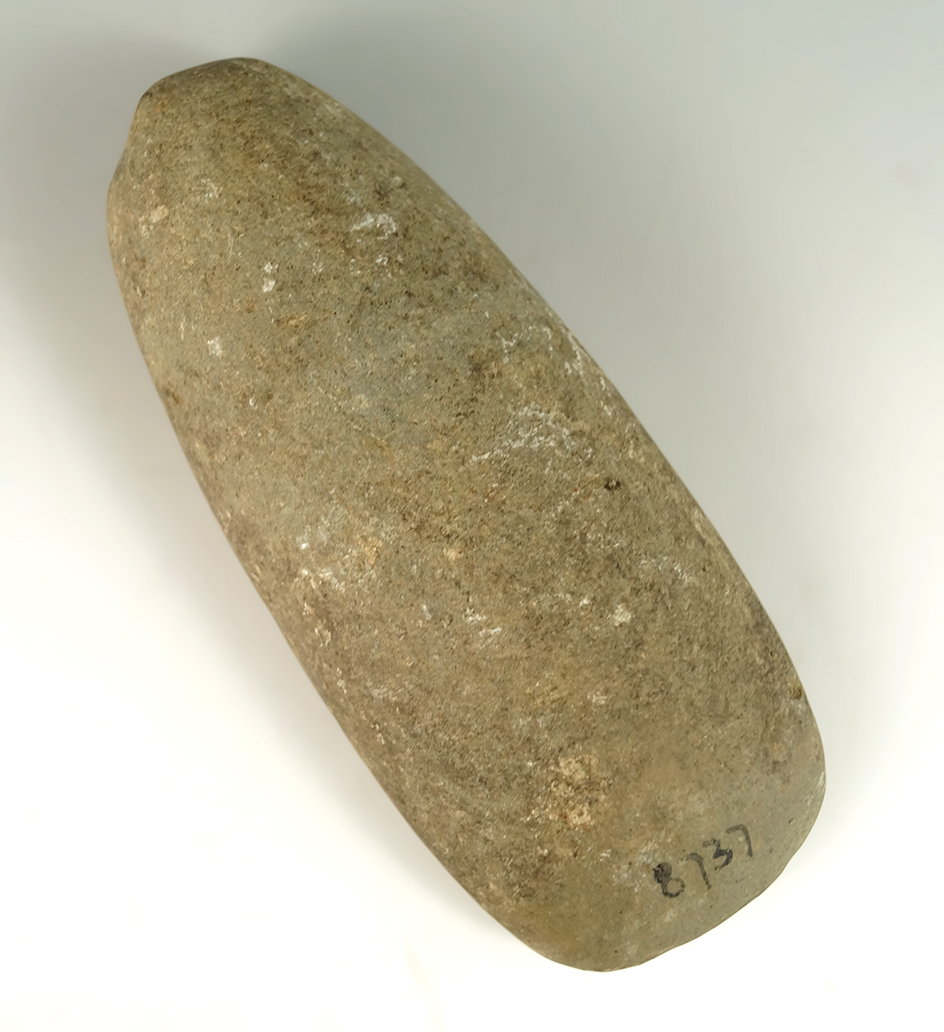 5 7/8" hardstone Adze found in Hardin Co.,  Ohio.