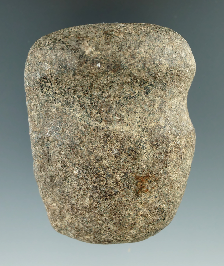 3 1/8" hardstone 3/4 grooved Axe found by Jack Hooks in Richland Co.,  Ohio.