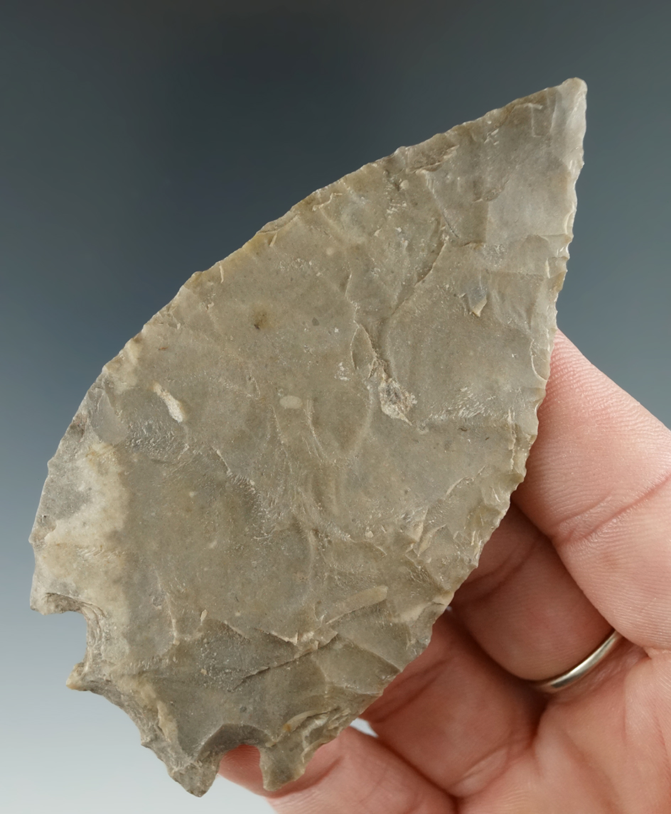 3 1/2" Archaic Base Tang Knife found in Travis Co., Texas. Comes with a Rogers COA.