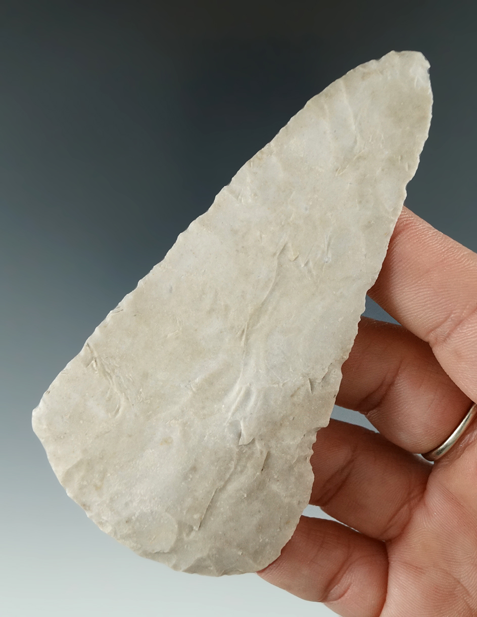 Ex. Museum! Nice flaking on this 3 15/16" Covington Blade found in Texas.