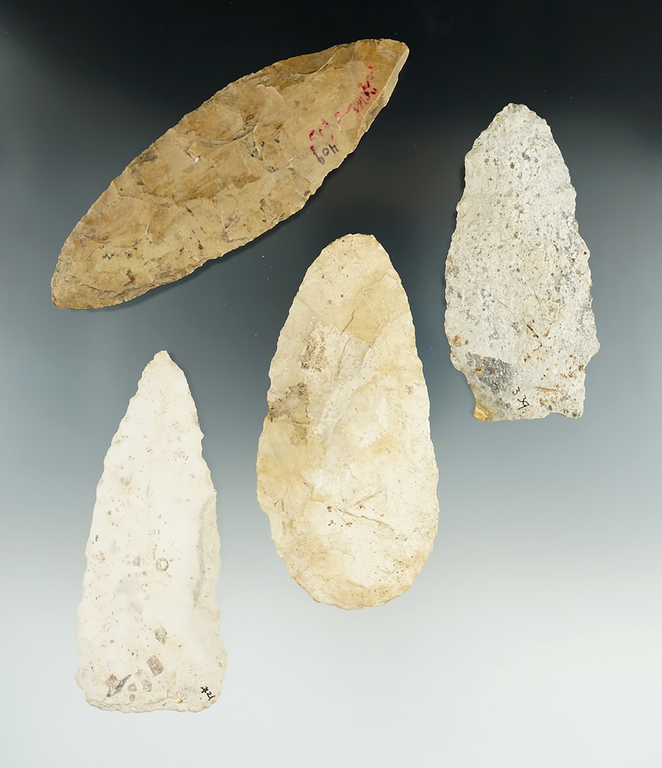 Set of four Missouri Blades, largest is 5 1/16".