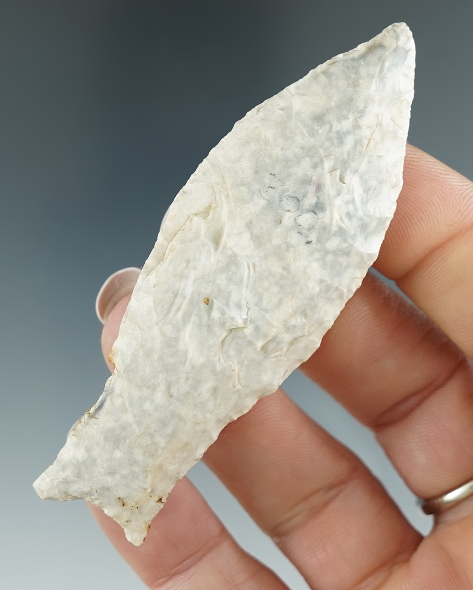 Nice! 3" Hell Gap found in Williamson Co.,Texas. Ex. Curtis Younts, Dana Harper. Rogers COA.