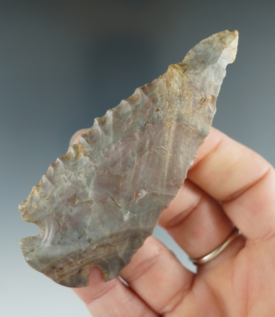 3 9/16" Sonora Flint Dovetail found in Meade Co.,Kentucky. Comes with a Stermer COA.