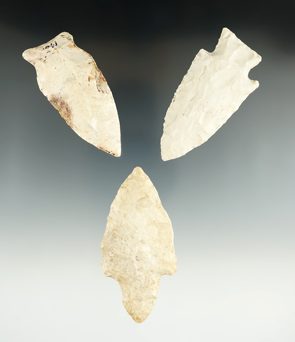 Set of three assorted Missouri Knives, largest is 3 3/16".