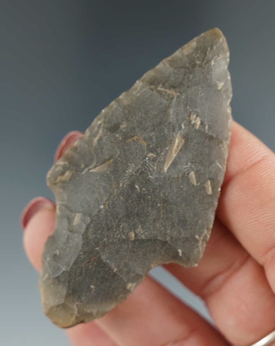 2 11/16" Gary point made from Novaculite found in East Texas.